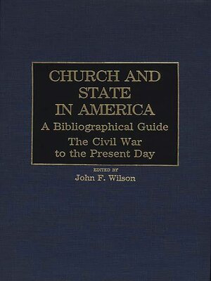 cover image of Church and State in America